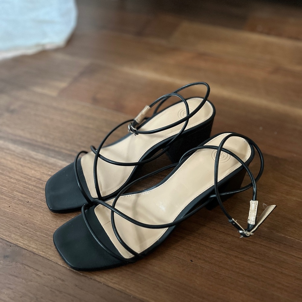 Black Strappy Sandals
